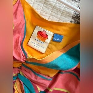 Like NEW Farm Rio for Anthropologie Summer Striped Midi